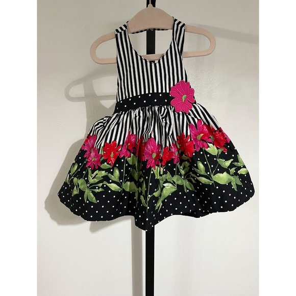 NWT Girls flower Spring and Summer Dress - Picture 1 of 3